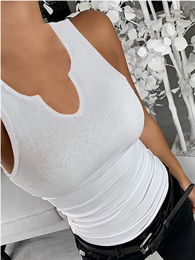 Women Tank Tops Summer Sleeveless Basic Cami Top Shirt Slim