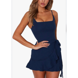 Tie Knot Wrap Spaghetti Strap Dress