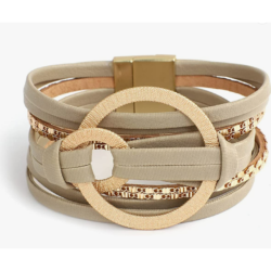 Leather Wrap Bracelet by Hotoo