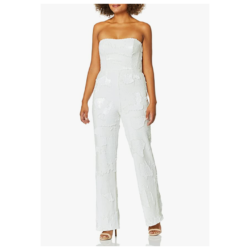 Andy Strapless Sequin Jumpsuit by Dress the Population