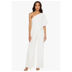 Flutter One Shoulder Jumpsuit by Adrianna Papell