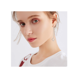 18k White Gold Threader Earrings by SISGEM