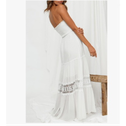 Strapless A Line Maxi by Zesica