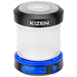 Collapsible Solar Rechargeable LED Camping Lantern by KIZEN Solar