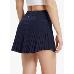 BALEAF Women's Pleated Tennis Skirts High Waisted Lightweight Athletic Golf Skorts Skirts with Shorts Pockets